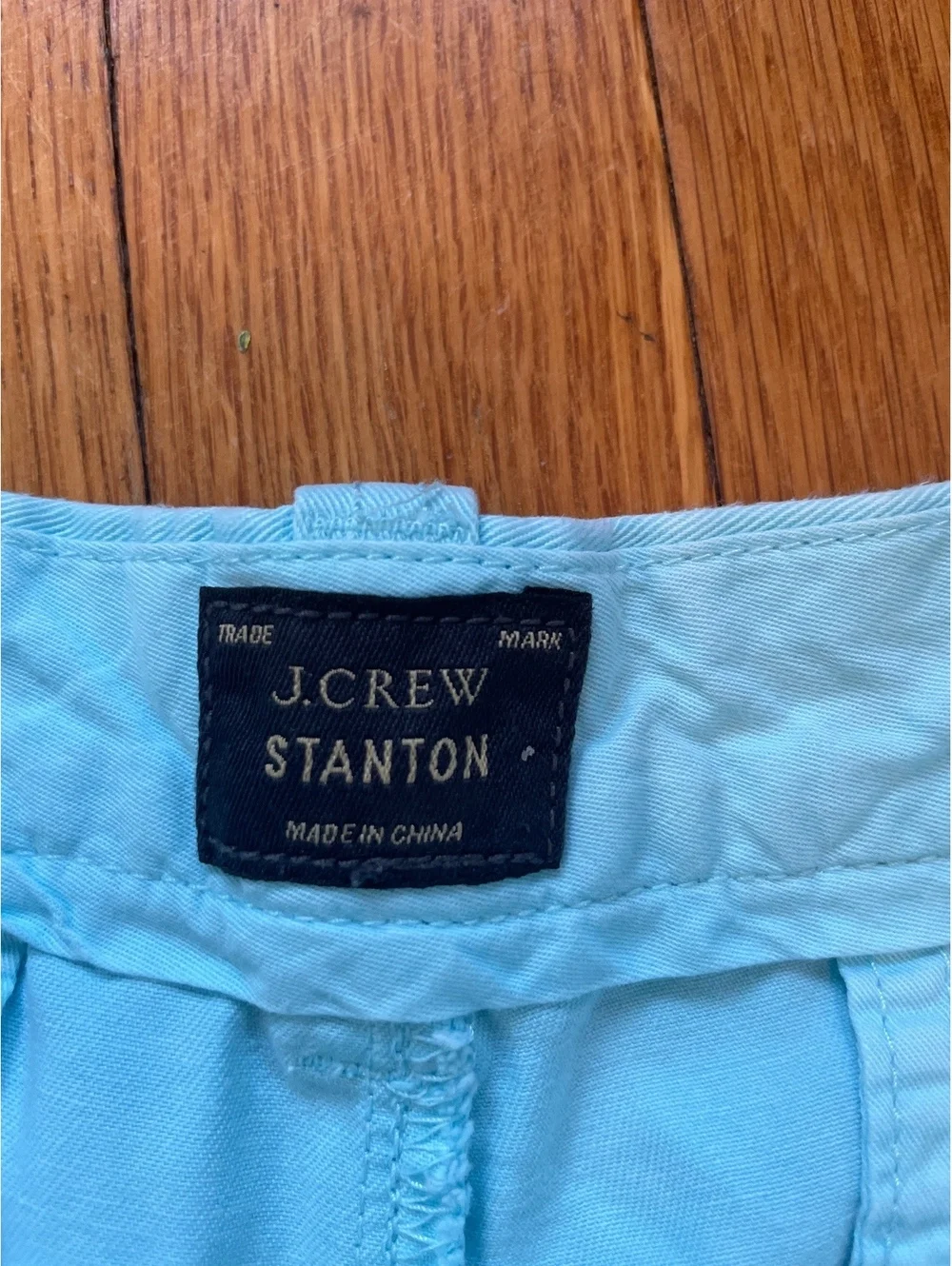 J. Crew Men's Stanton Shorts Light Blue Size 33 Cotton Preppy Beach Coastal